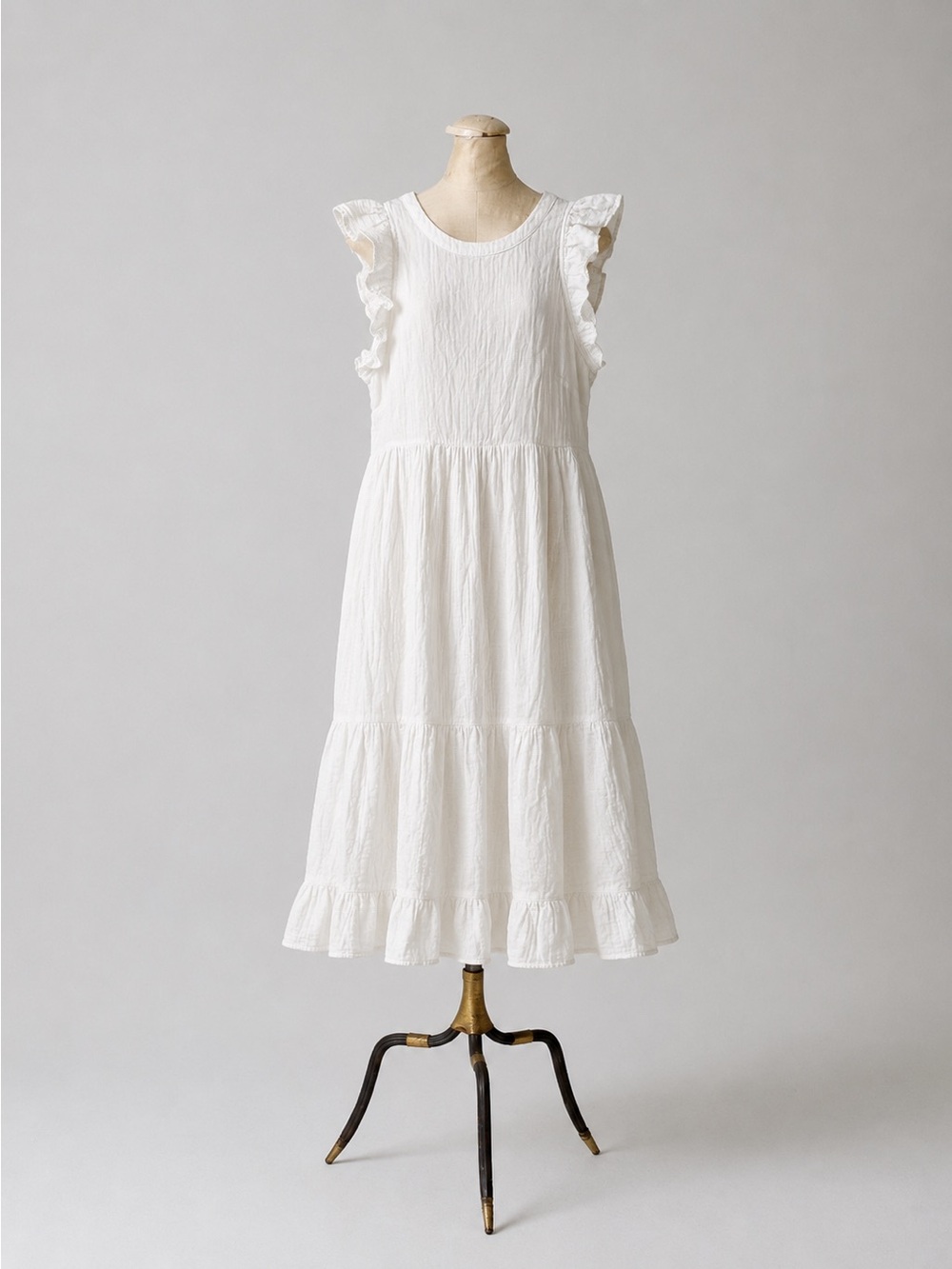 Universal Thread White Ruffle Tiered Sundress for Kids